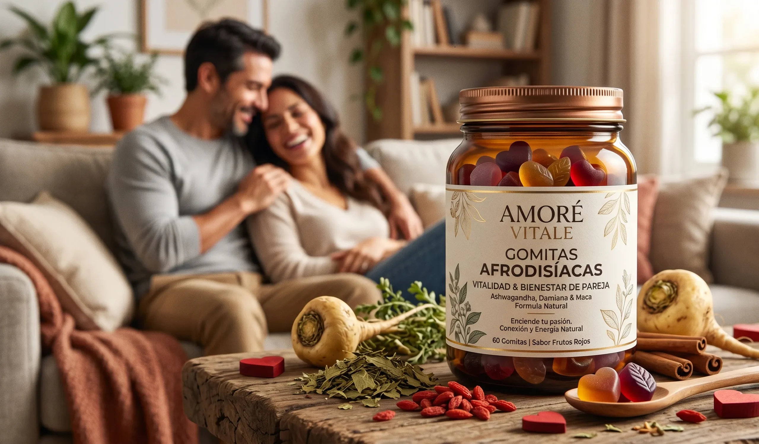 Envase de gomitas afrodisiacas en México